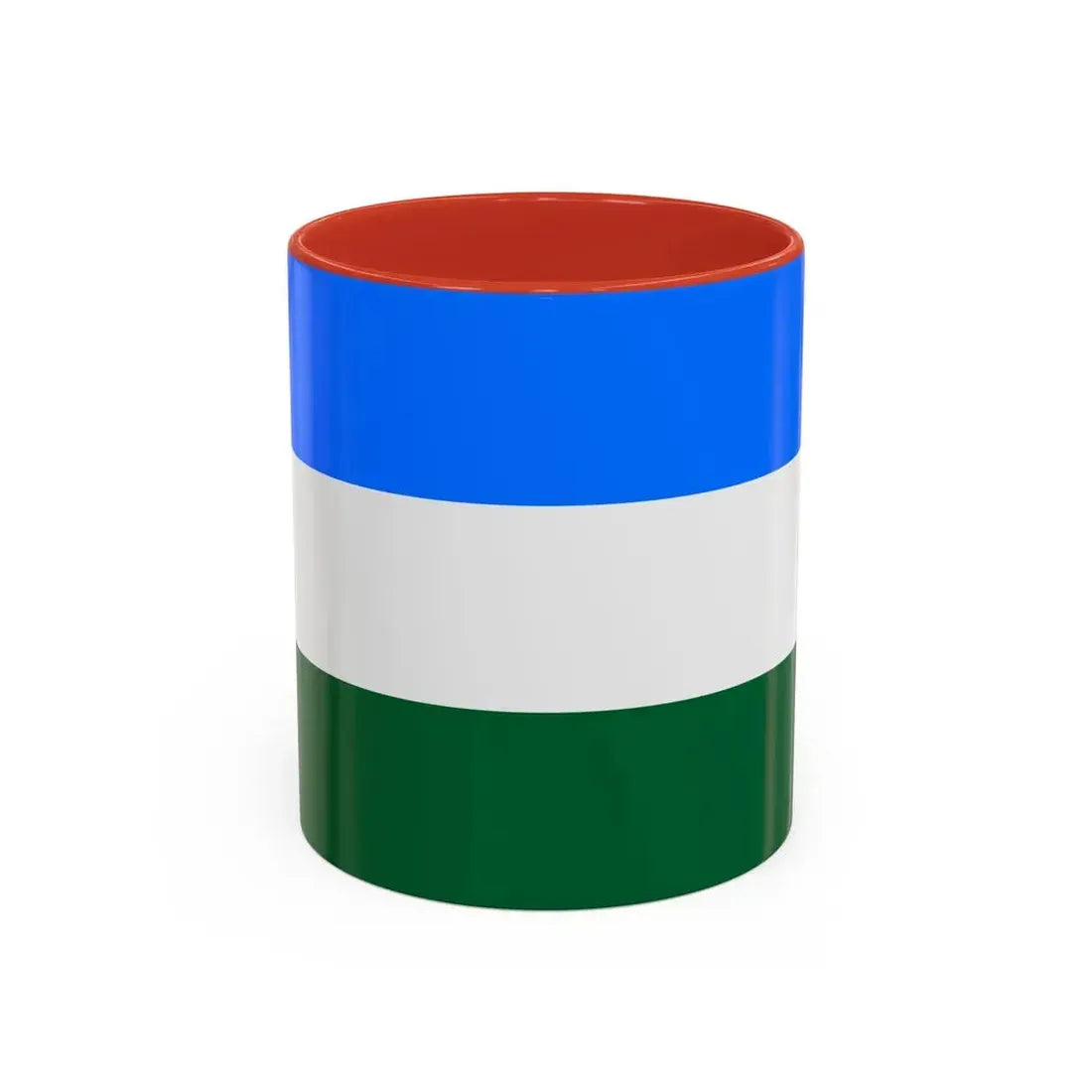 Flag of Rovigo Italy - Accent Coffee Mug 11oz Red - Go Mug Yourself