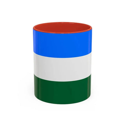 Flag of Rovigo Italy - Accent Coffee Mug 11oz Red - Go Mug Yourself