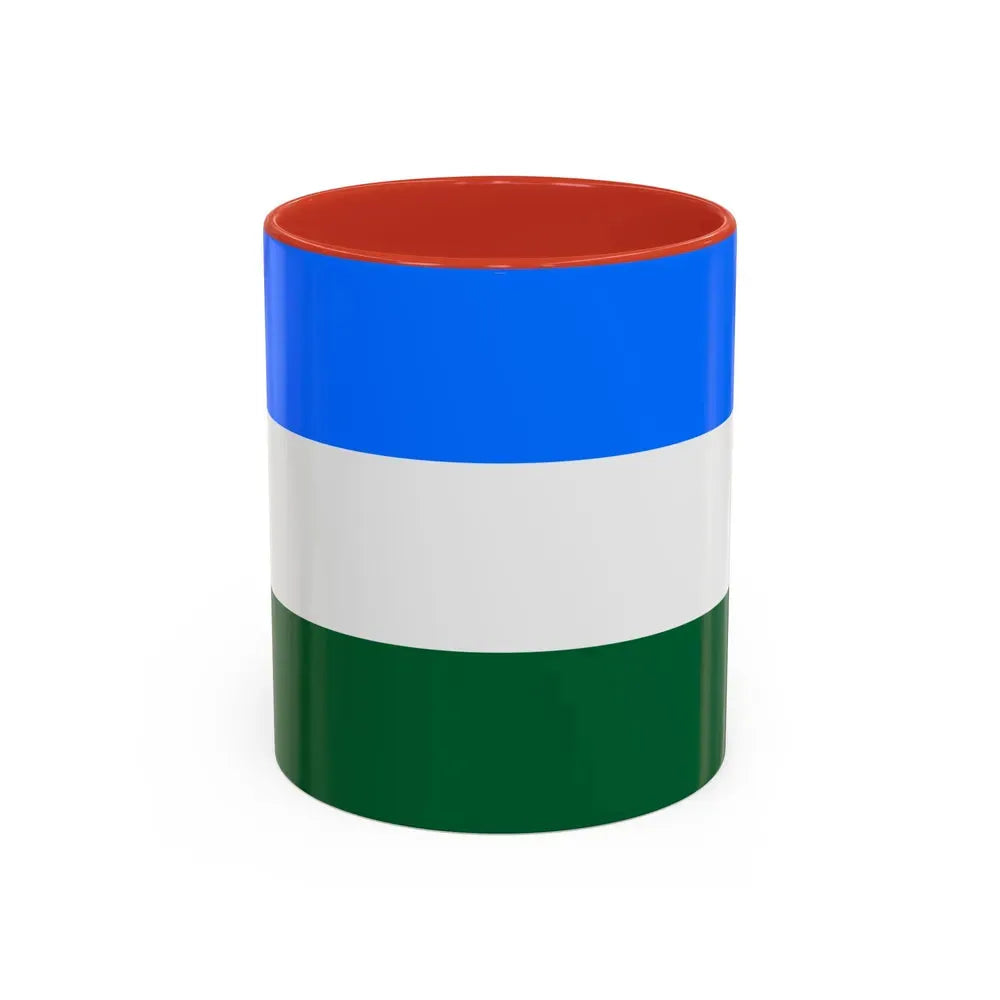 Flag of Rovigo Italy - Accent Coffee Mug 11oz Red - Go Mug Yourself