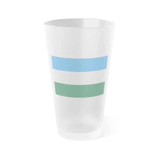 Flag of Rovigo Italy - Frosted Pint Glass 16oz 16oz Frosted - Go Mug Yourself