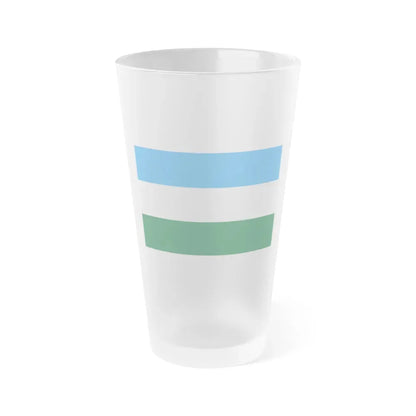 Flag of Rovigo Italy - Frosted Pint Glass 16oz 16oz Frosted - Go Mug Yourself