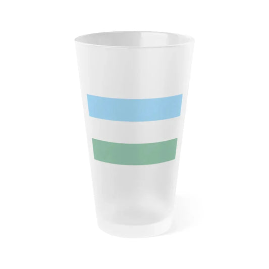 Flag of Rovigo Italy - Frosted Pint Glass 16oz 16oz Frosted - Go Mug Yourself