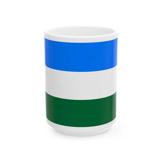 Flag of Rovigo Italy - White Coffee Mug 15oz - Go Mug Yourself