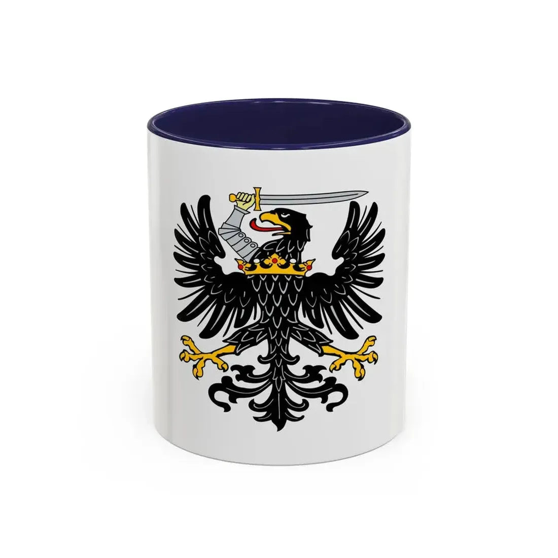 Flag of Royal Prussia Germany - Accent Coffee Mug 11oz Navy - Go Mug Yourself