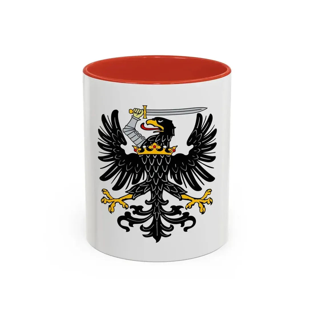 Flag of Royal Prussia Germany - Accent Coffee Mug 11oz Red - Go Mug Yourself