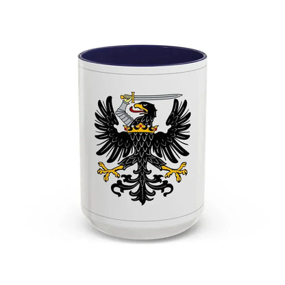 Flag of Royal Prussia Germany - Accent Coffee Mug 15oz Navy - Go Mug Yourself