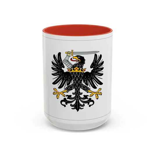 Flag of Royal Prussia Germany - Accent Coffee Mug 15oz Red - Go Mug Yourself