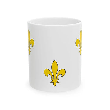 Flag of Royalist France (France) White Coffee Mug 11oz - Go Mug Yourself
