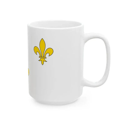 Flag of Royalist France (France) White Coffee Mug - Go Mug Yourself