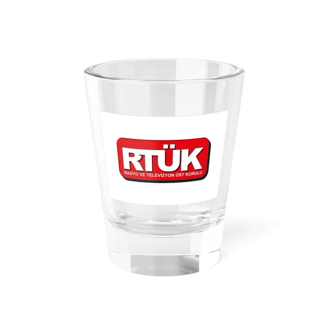 Flag of RTUK (Turkey) Shot Glass 1.5oz 1.5oz - Go Mug Yourself