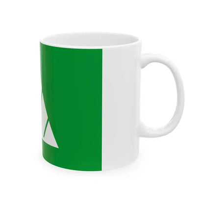Flag of Rubeshibe Hokkaido 1964-2006 (Japan) White Coffee Mug - Go Mug Yourself
