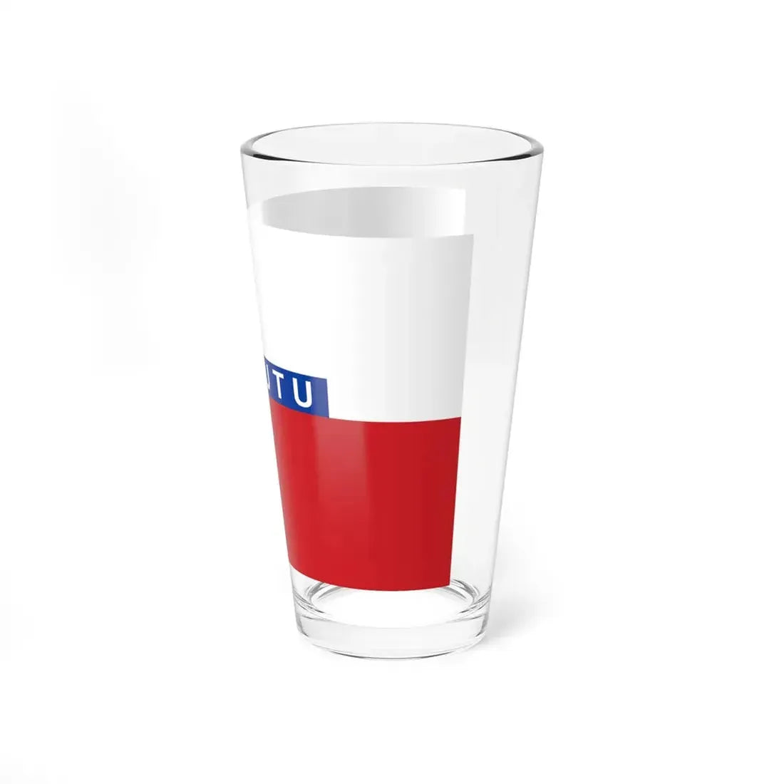 Flag of Rurutu (France) Pint Glass 16oz - Go Mug Yourself