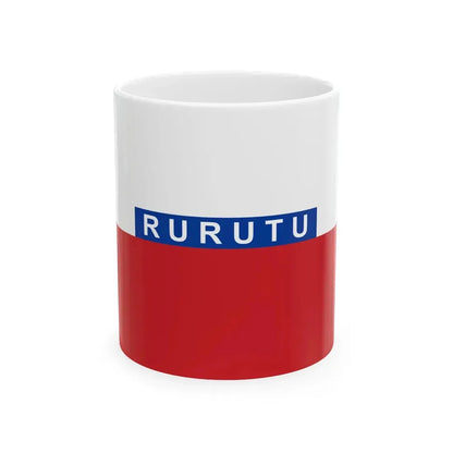 Flag of Rurutu (France) White Coffee Mug 11oz - Go Mug Yourself