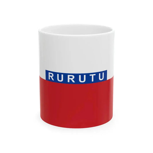 Flag of Rurutu (France) White Coffee Mug 11oz - Go Mug Yourself