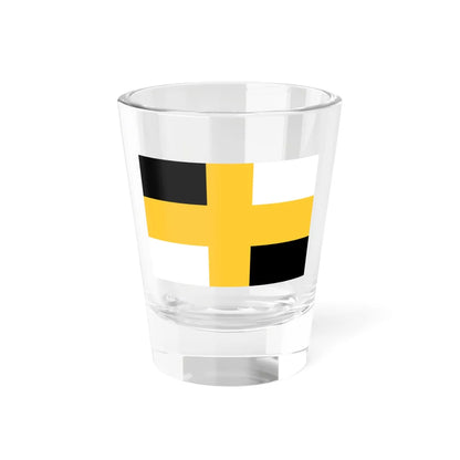 Flag of Russia 1668-1693 black-yellow-white (Russia) Shot Glass 1.5oz 1.5oz - Go Mug Yourself
