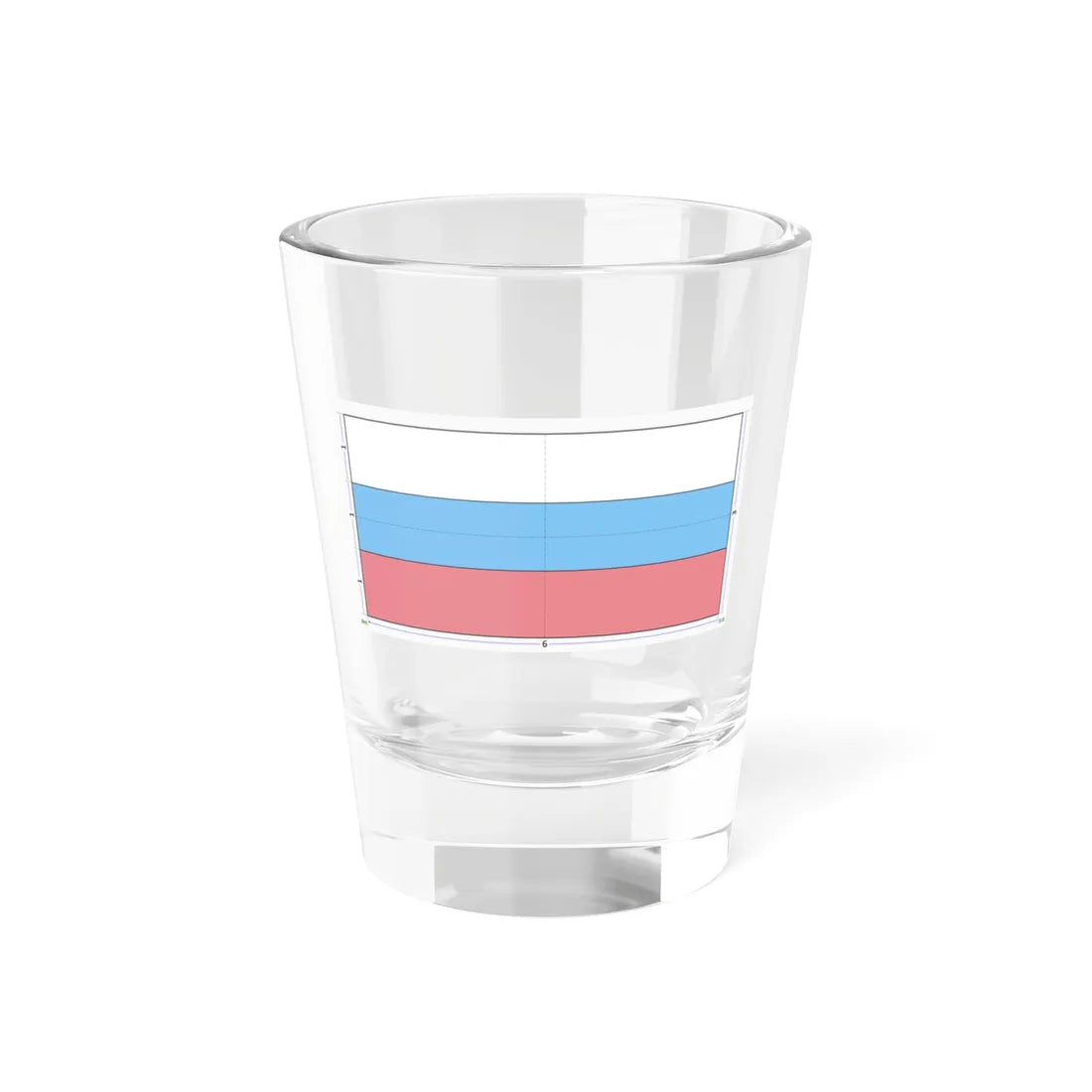 Flag of Russia 1991-1993 construction sheet (Russia) Shot Glass 1.5oz 1.5oz - Go Mug Yourself