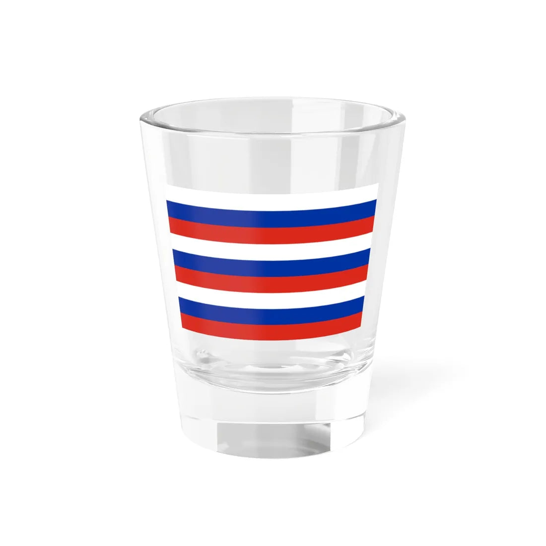 Flag of Russia 9 Stripes (Russia) Shot Glass 1.5oz 1.5oz - Go Mug Yourself