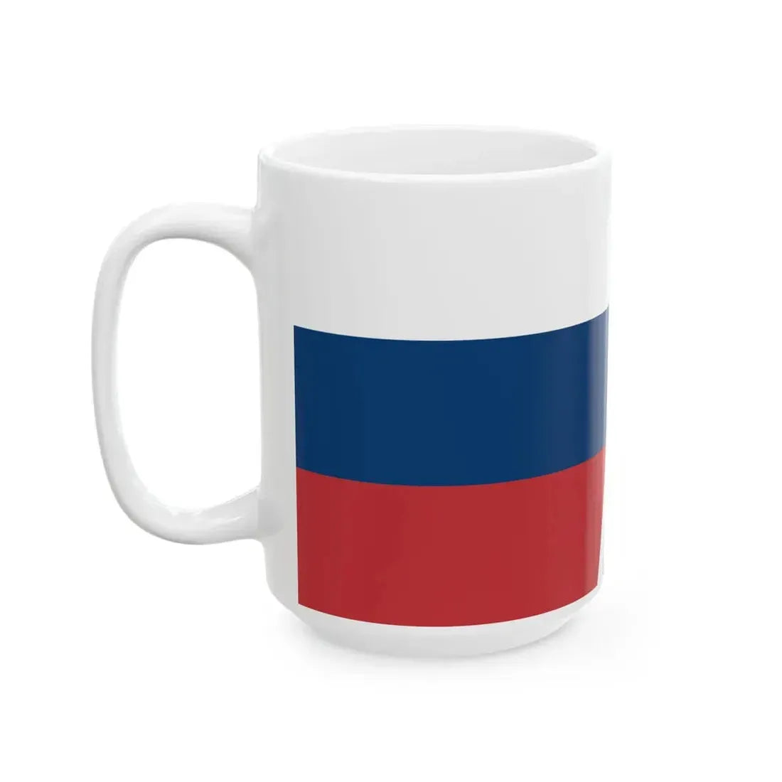 Flag of Russia and Croatia (Croatia) White Coffee Mug - Go Mug Yourself