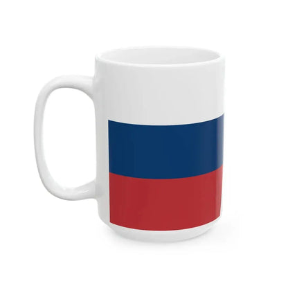 Flag of Russia and Croatia (Croatia) White Coffee Mug - Go Mug Yourself