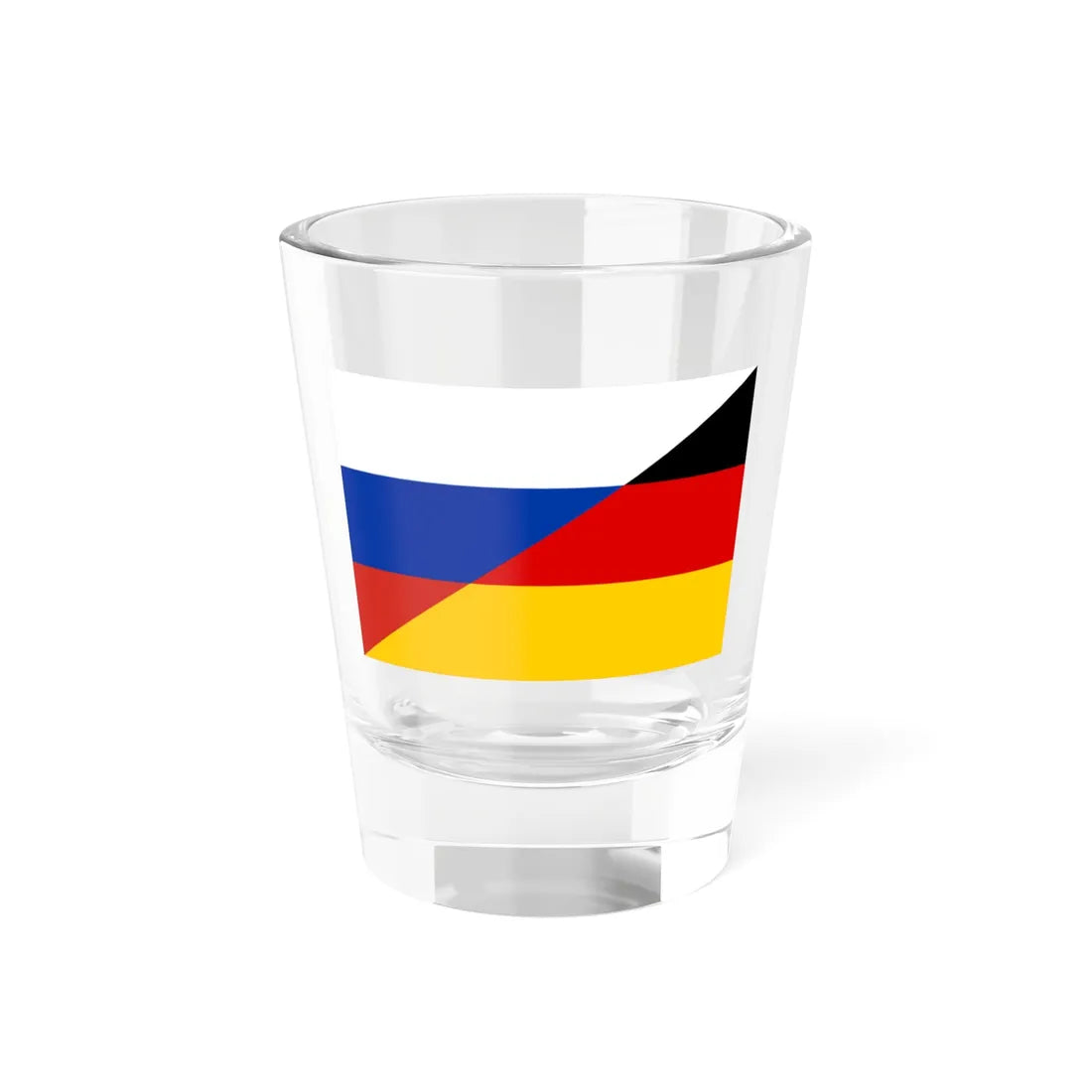 Flag of Russia and Germany (Germany) Shot Glass 1.5oz 1.5oz - Go Mug Yourself