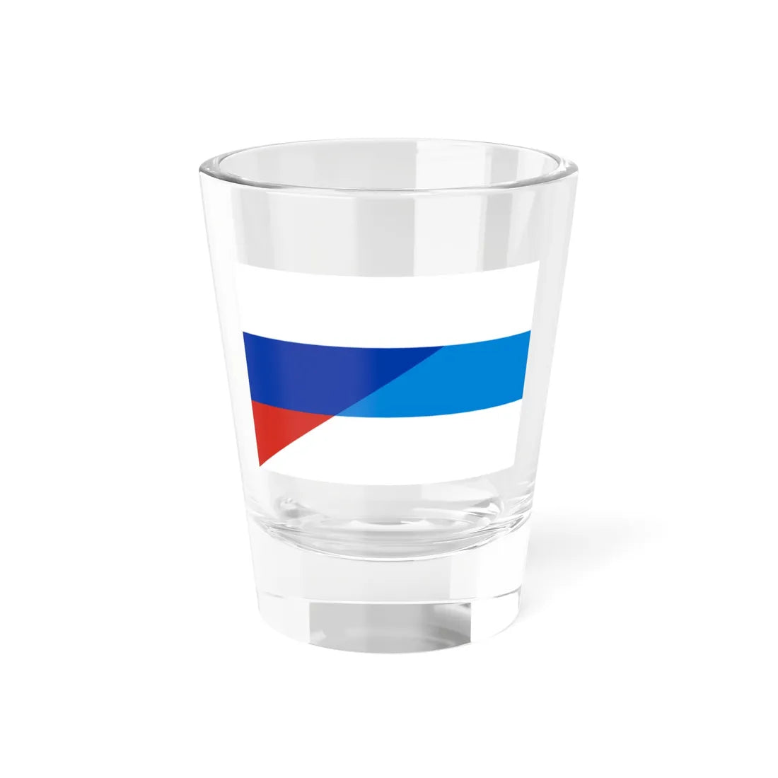 Flag of Russia and white-blue-white flag (Russia) Shot Glass 1.5oz 1.5oz - Go Mug Yourself