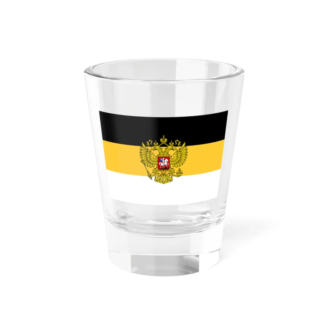 Flag of Russia Napoleon Empire - Total War Faction (Russia) Shot Glass 1.5oz 1.5oz - Go Mug Yourself