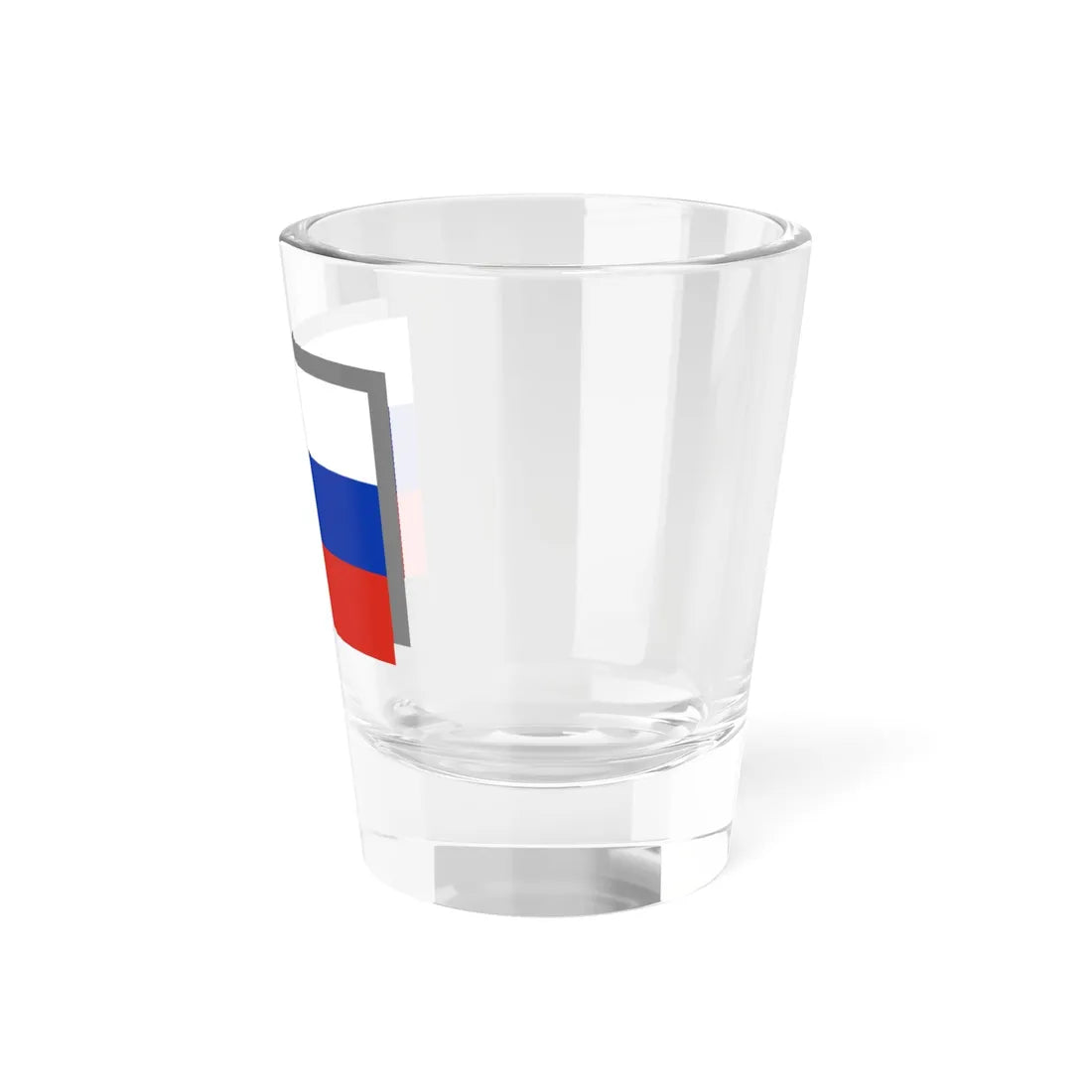 Flag of Russia on light background (Russia) Shot Glass 1.5oz - Go Mug Yourself