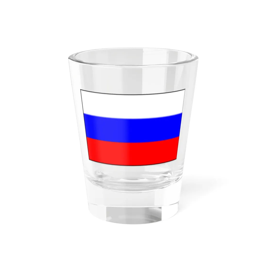 Flag of Russia with border mini (Russia) Shot Glass 1.5oz 1.5oz - Go Mug Yourself