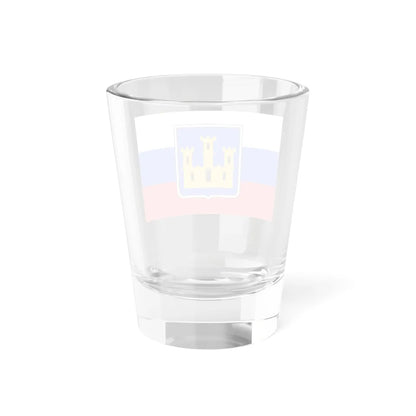 Flag of Russia with Golden Castle Shield (Russia) Shot Glass 1.5oz - Go Mug Yourself