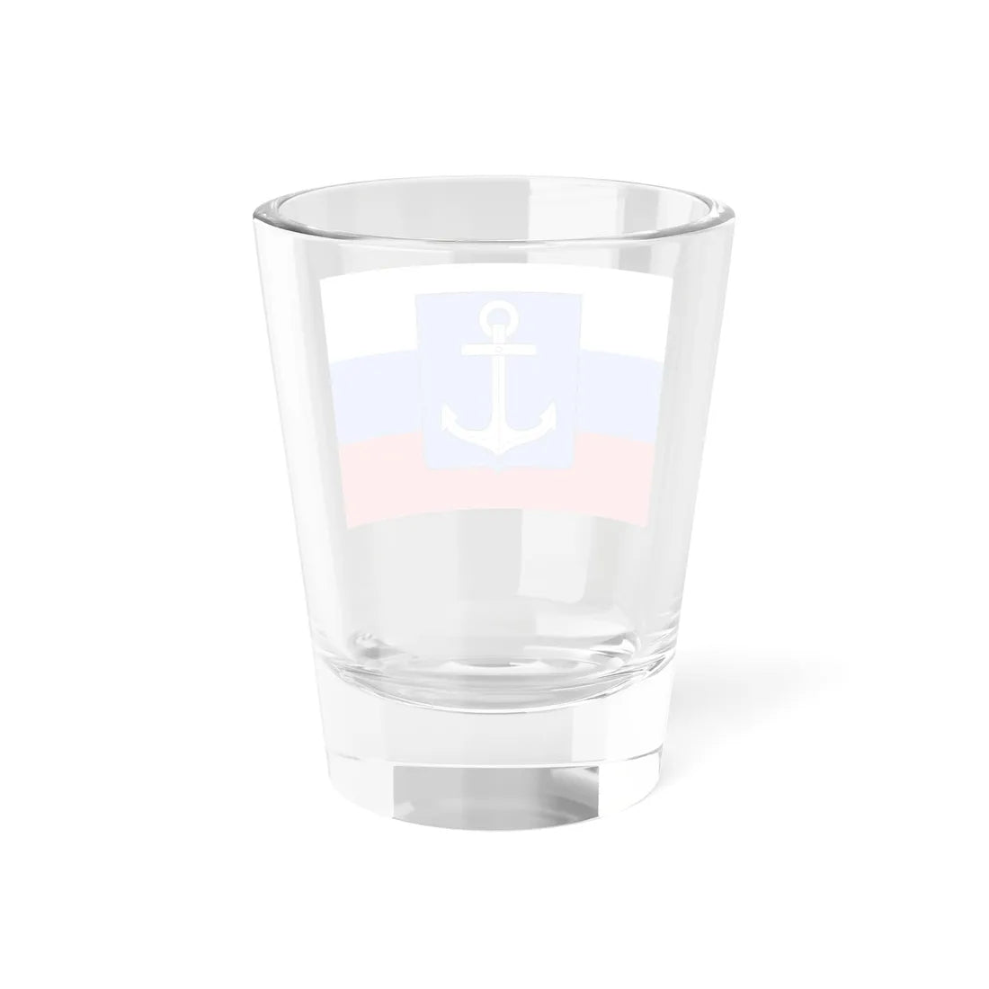 Flag of Russia with Novgorod Republic Anchor Shield (Russia) Shot Glass 1.5oz - Go Mug Yourself