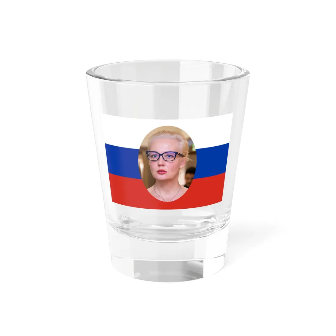 Flag of Russia Yulia Navalnaya (Russia) Shot Glass 1.5oz 1.5oz - Go Mug Yourself