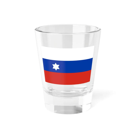 Flag of Russian American Line (Russia) Shot Glass 1.5oz 1.5oz - Go Mug Yourself