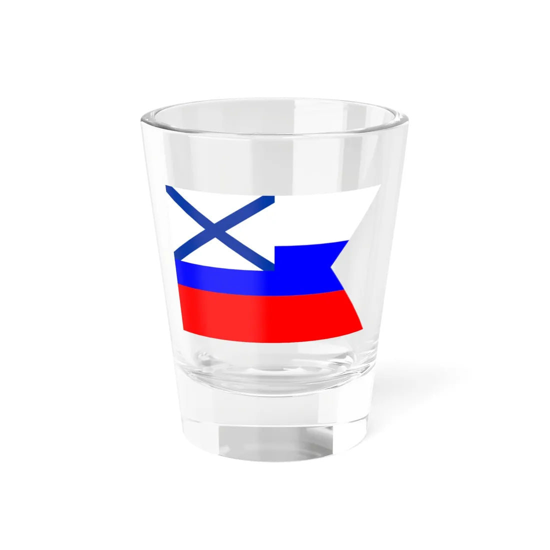Flag of Russian Consul and Vice-Consul 1833-1870 (Estonia) Shot Glass 1.5oz 1.5oz - Go Mug Yourself