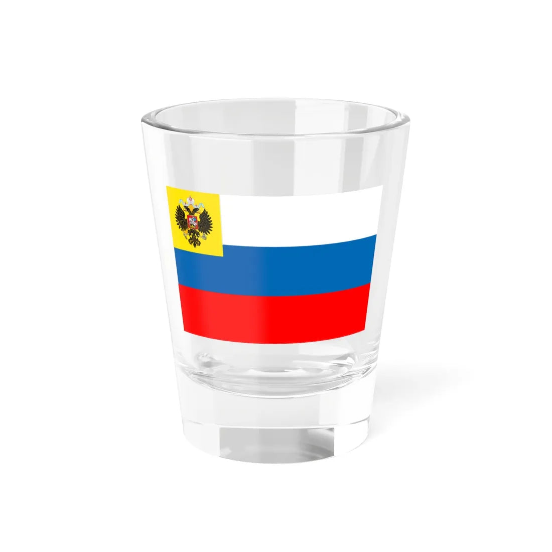 Flag of Russian Empire for private use 1914-1917 4 (Estonia) Shot Glass 1.5oz 1.5oz - Go Mug Yourself
