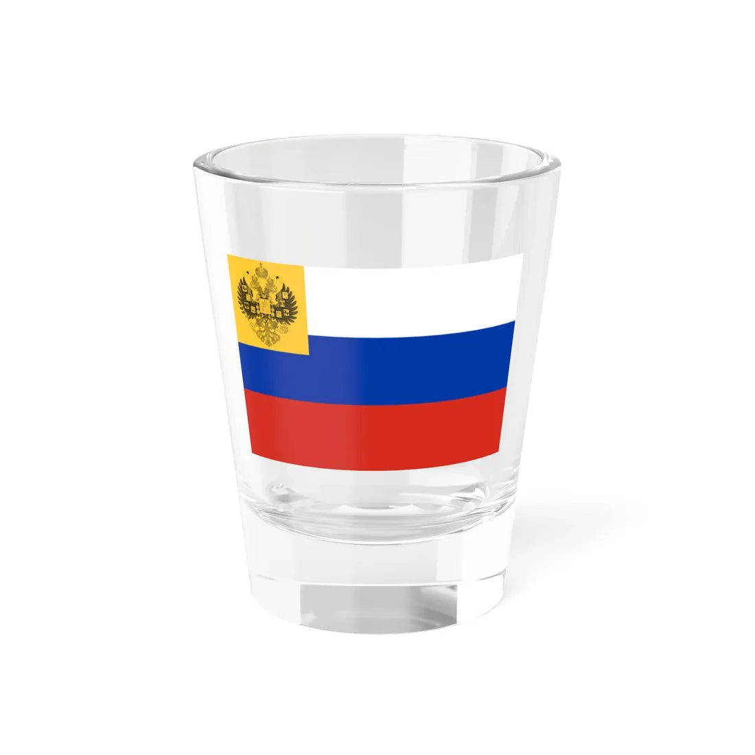 Flag of Russian Empire for private use 1914-1917 uncolored (Estonia) Shot Glass 1.5oz 1.5oz - Go Mug Yourself