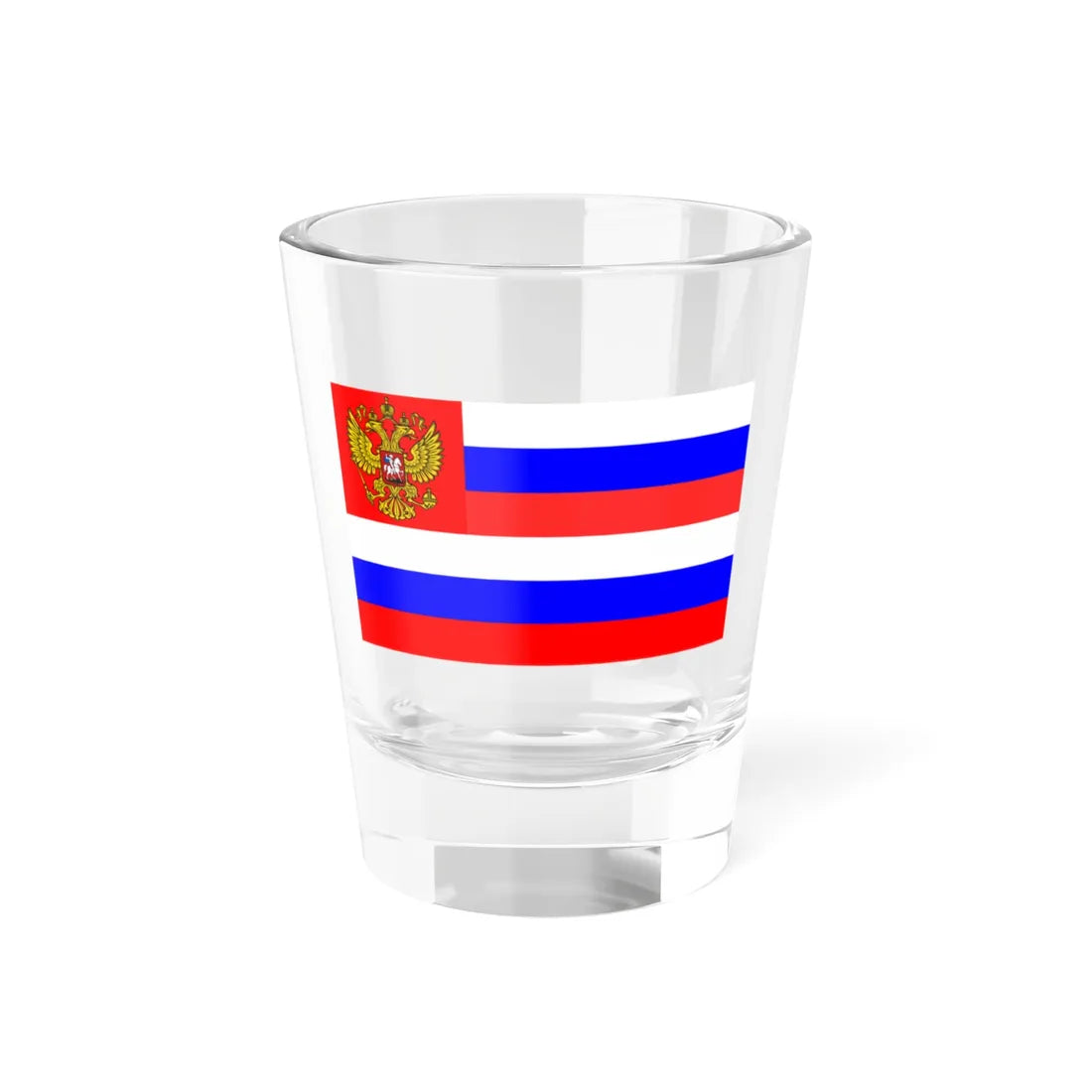 Flag of Russian Federation for private unofficial (Russia) Shot Glass 1.5oz 1.5oz - Go Mug Yourself