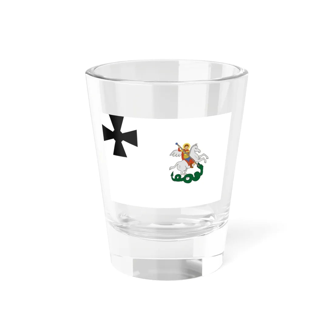 Flag of Russian Liberation Peoples Army (Russia) Shot Glass 1.5oz 1.5oz - Go Mug Yourself