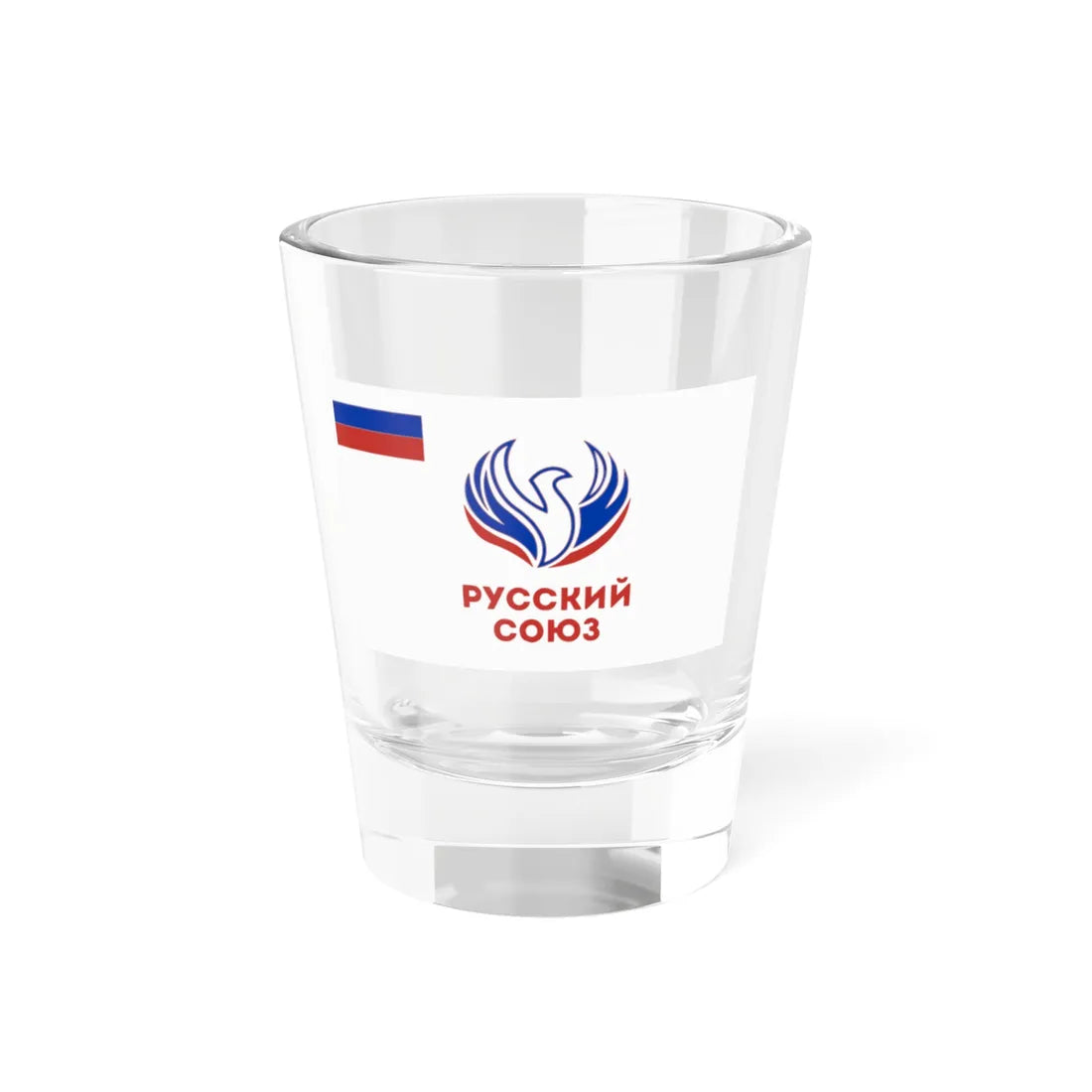 Flag of Russian Union (Russia) Shot Glass 1.5oz 1.5oz - Go Mug Yourself