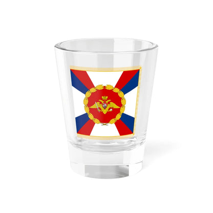 Flag of Russias Commander-in-Chief of the Land Forces (Russia) Shot Glass 1.5oz 1.5oz - Go Mug Yourself
