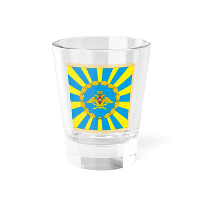 Flag of Russias Commander of the Aerospace Forces (Russia) Shot Glass 1.5oz 1.5oz - Go Mug Yourself