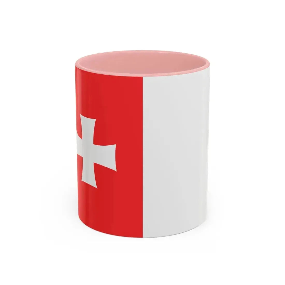 Flag of Rustavi Georgia - Accent Coffee Mug 11oz Pink - Go Mug Yourself