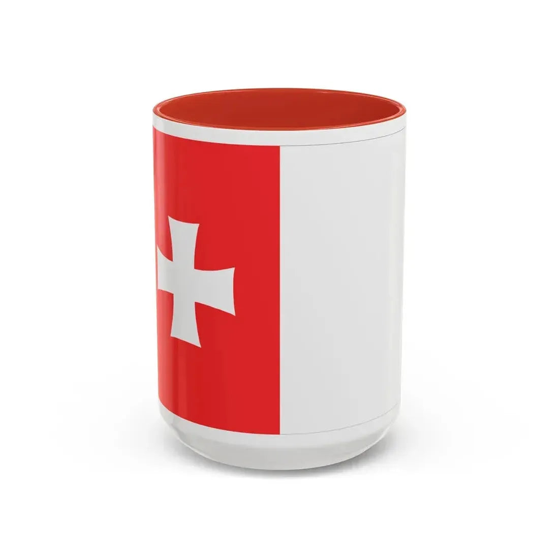 Flag of Rustavi Georgia - Accent Coffee Mug 15oz Red - Go Mug Yourself