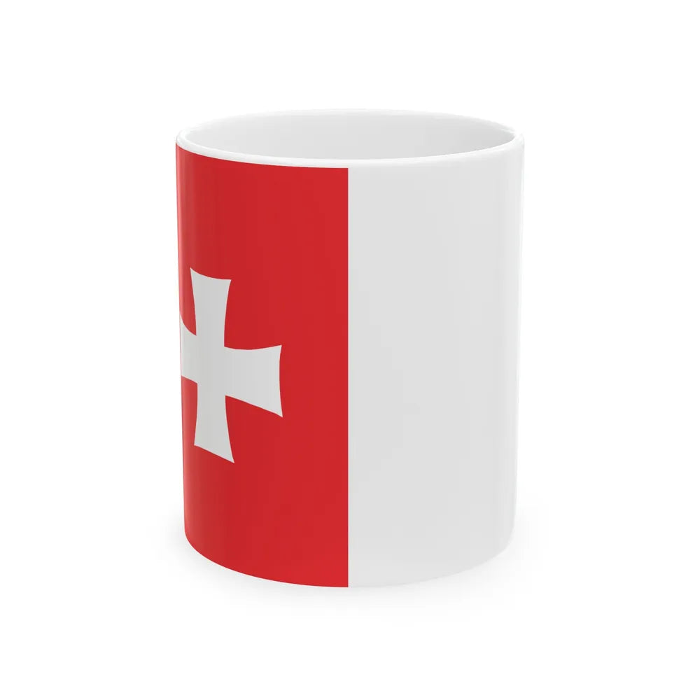 Flag of Rustavi Georgia - White Coffee Mug-11oz-Go Mug Yourself