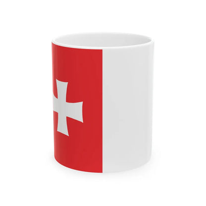 Flag of Rustavi Georgia - White Coffee Mug-11oz-Go Mug Yourself