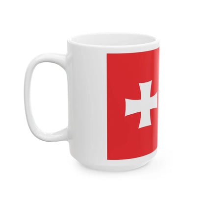 Flag of Rustavi Georgia - White Coffee Mug-Go Mug Yourself