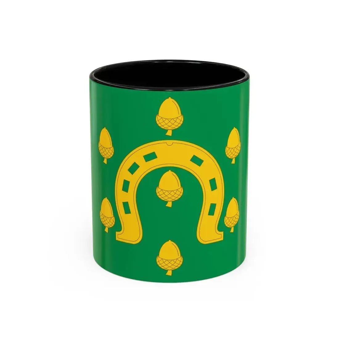 Flag of Rutland County UK - Accent Coffee Mug 11oz Black - Go Mug Yourself