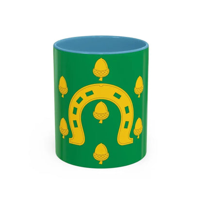 Flag of Rutland County UK - Accent Coffee Mug 11oz Light Blue - Go Mug Yourself