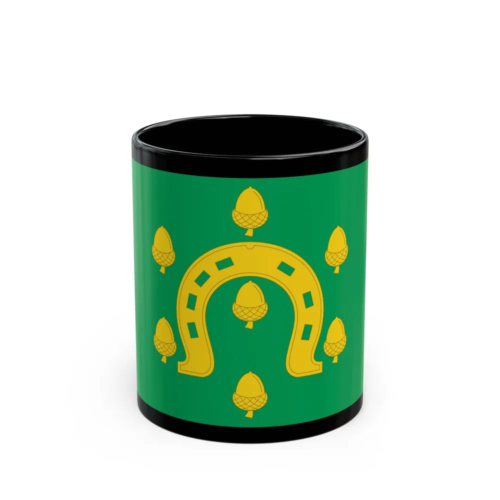 Flag of Rutland County UK - Black Coffee Mug-11oz-Go Mug Yourself