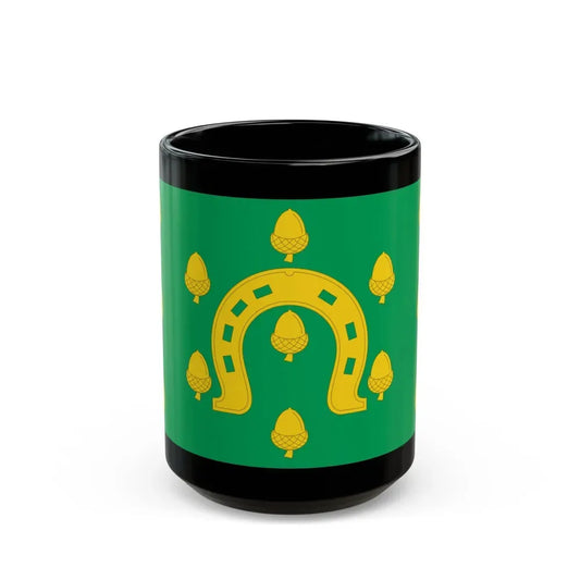 Flag of Rutland County UK - Black Coffee Mug 15oz - Go Mug Yourself