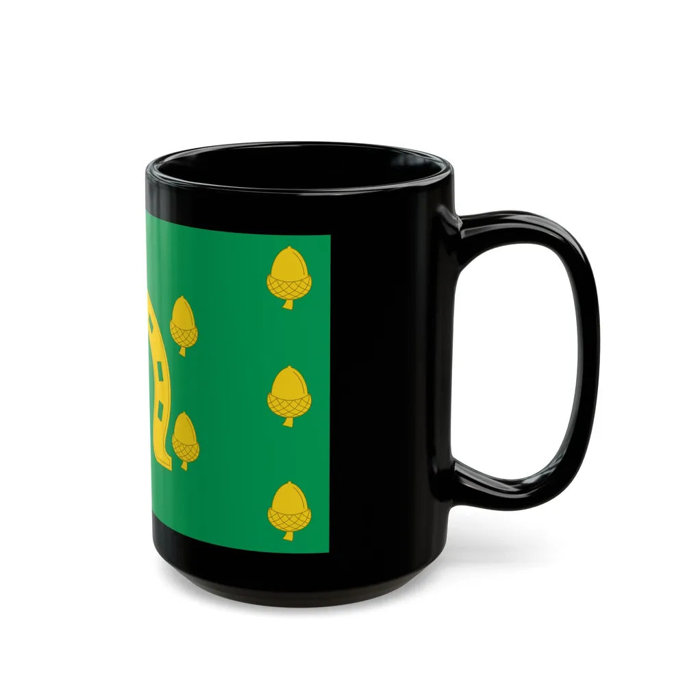 Flag of Rutland County UK - Black Coffee Mug-Go Mug Yourself